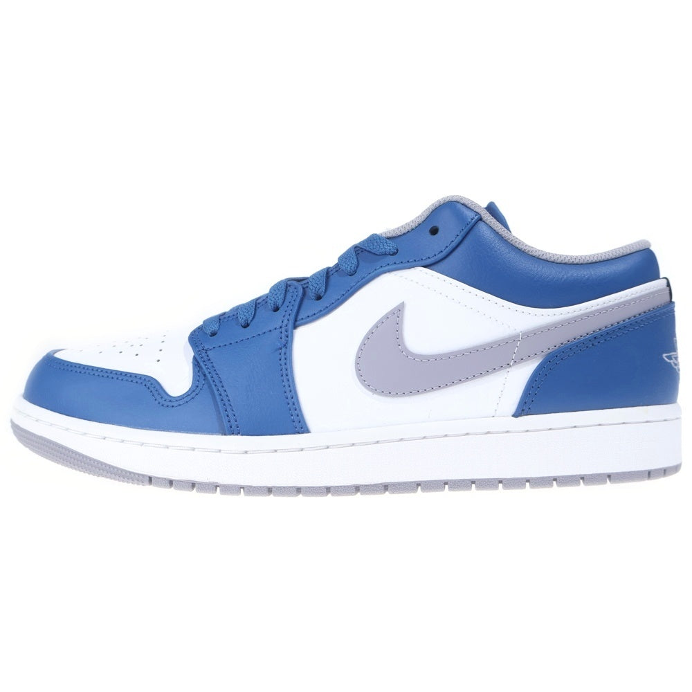 NIKE(ナイキ) AIR JORDAN 1 LOW True Blue 553558-412 エア ジョーダン 1 ローカットスニーカー ブルー US12/30.0cm