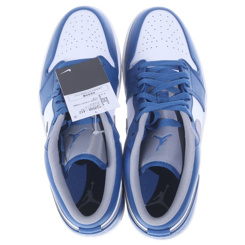 NIKE(ナイキ) AIR JORDAN 1 LOW True Blue 553558-412 エア ジョーダン 1 ローカットスニーカー ブルー US12/30.0cm