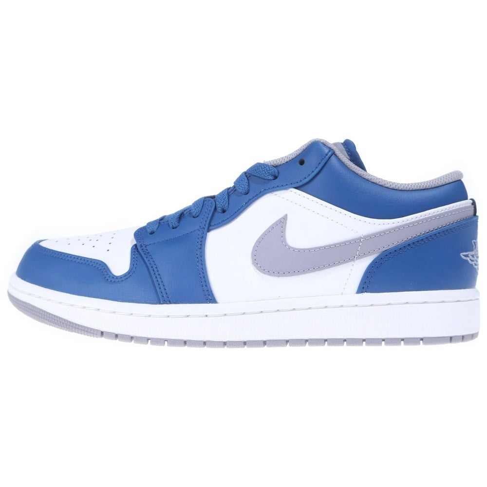 NIKE(ナイキ) AIR JORDAN 1 LOW True Blue 553558-412 エア ジョーダン 1 ローカットスニーカー ブルー US10.5/28.5cm