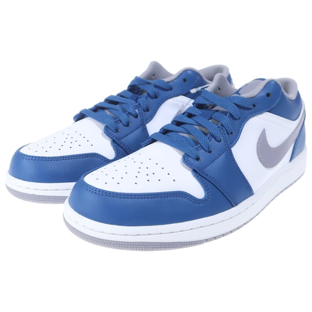 NIKE(ナイキ) AIR JORDAN 1 LOW True Blue 553558-412 エア ジョーダン 1 ローカットスニーカー ブルー US10.5/28.5cm