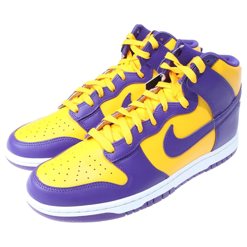 NIKE(ナイキ) DUNK HIGH RETRO LAKERS DD1399-500 ダンク レトロ レイカーズ ハイカットスニーカー パープル/イエロー US11/29.0cm