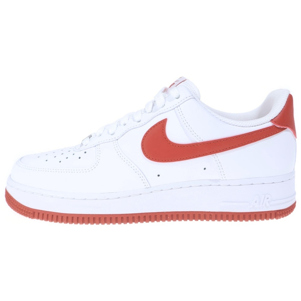 NIKE(ナイキ) AIR FORCE 1 '07 FJ4146-106 エアフォース1 ローカットスニーカー ホワイト/レッド US8.5/26.5cm