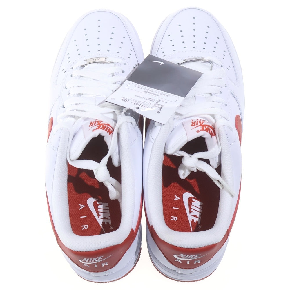 NIKE(ナイキ) AIR FORCE 1 '07 FJ4146-106 エアフォース1 ローカットスニーカー ホワイト/レッド US8.5/26.5cm