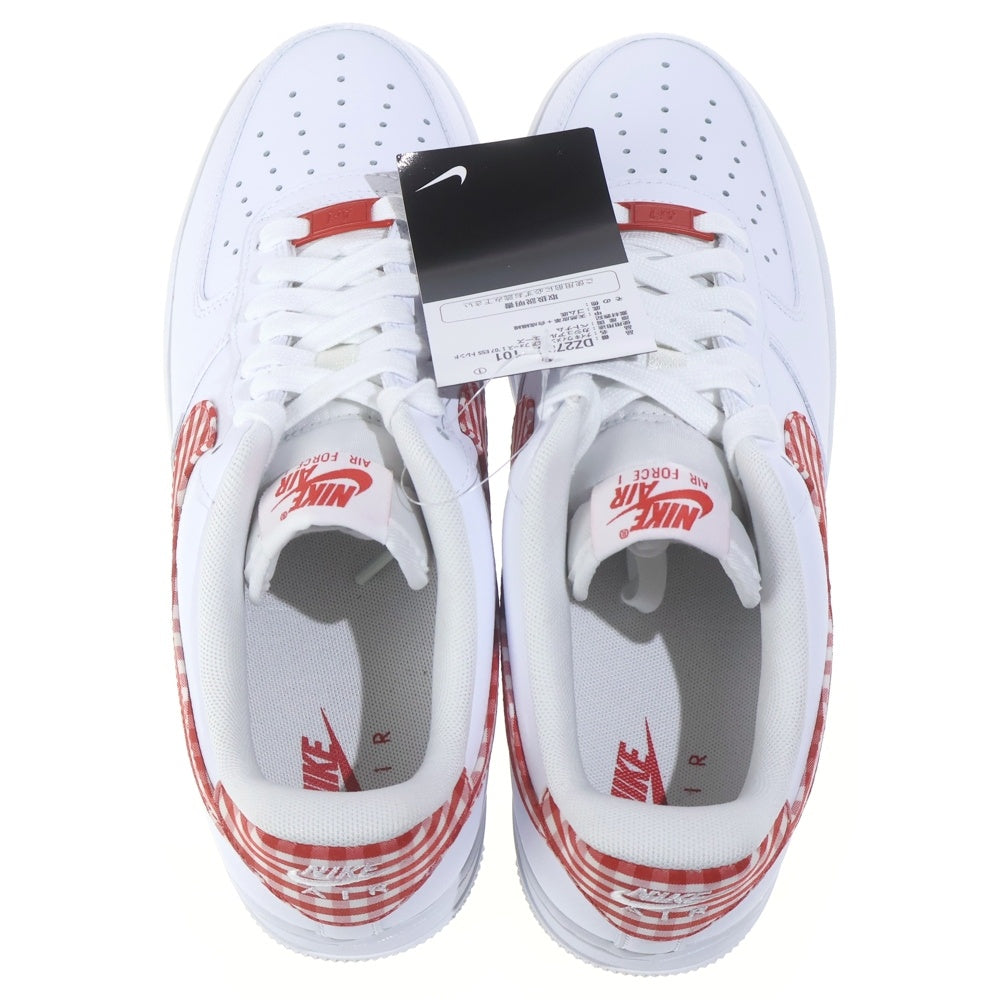 NIKE(ナイキ) AIR FORCE 1 07 ESS TREND DZ2784-101 エアフォース1 07 ミスティックレッド ギンガム ローカットスニーカー ホワイト/レッド US10/28.0cm