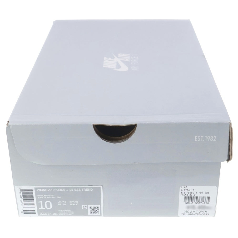 NIKE(ナイキ) AIR FORCE 1 07 ESS TREND DZ2784-101 エアフォース1 07 ミスティックレッド ギンガム ローカットスニーカー ホワイト/レッド US10/28.0cm