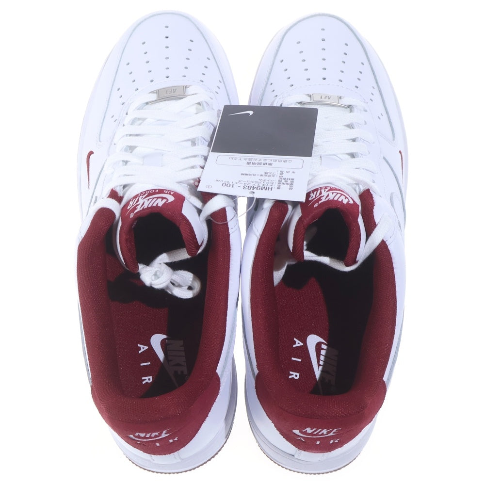 NIKE(ナイキ) AIR FORCE1 '07 LV8 HM9483-100 エアフォース1 ローカットスニーカー US11/29cm ホワイト/バーガンディ