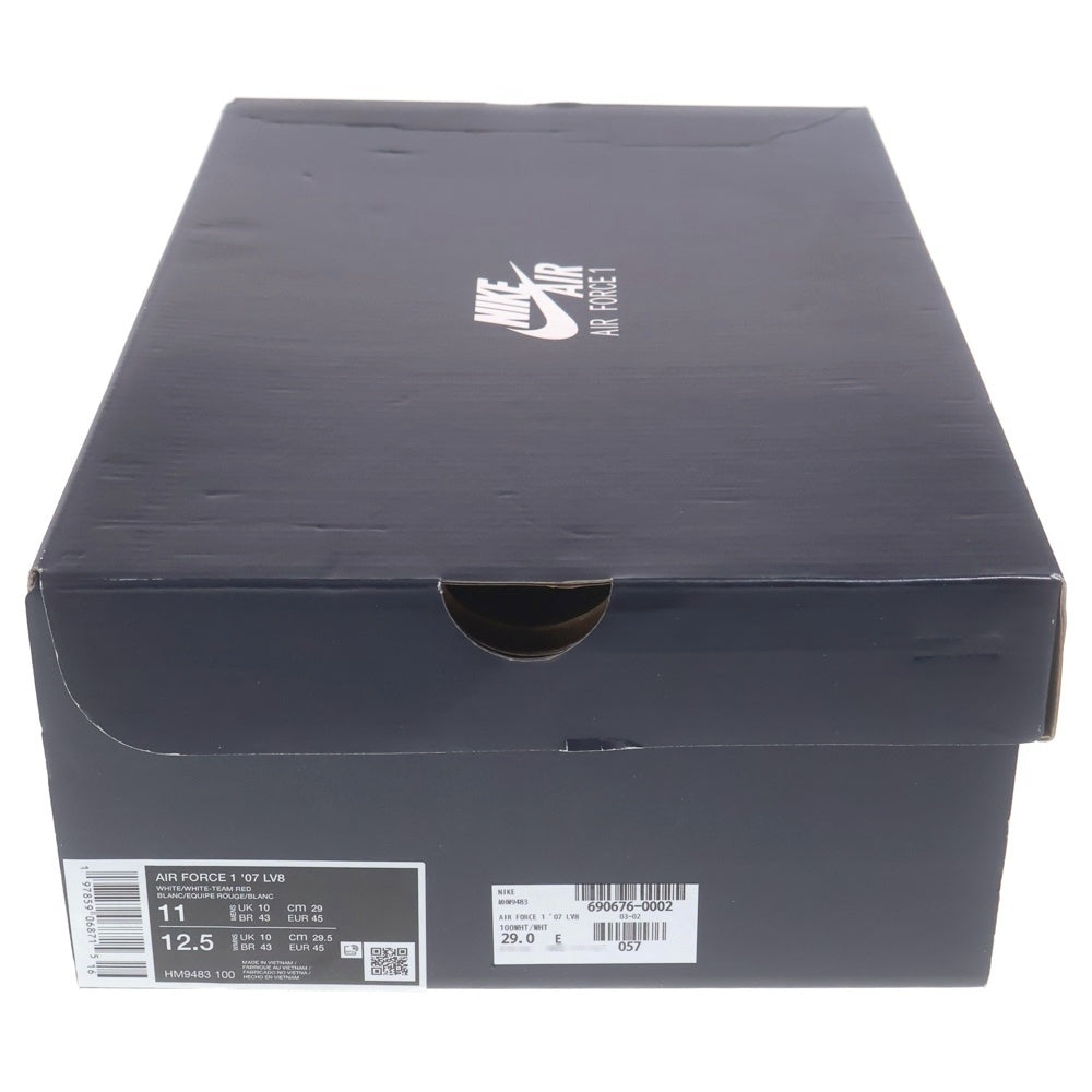 NIKE(ナイキ) AIR FORCE1 '07 LV8 HM9483-100 エアフォース1 ローカットスニーカー US11/29cm ホワイト/バーガンディ