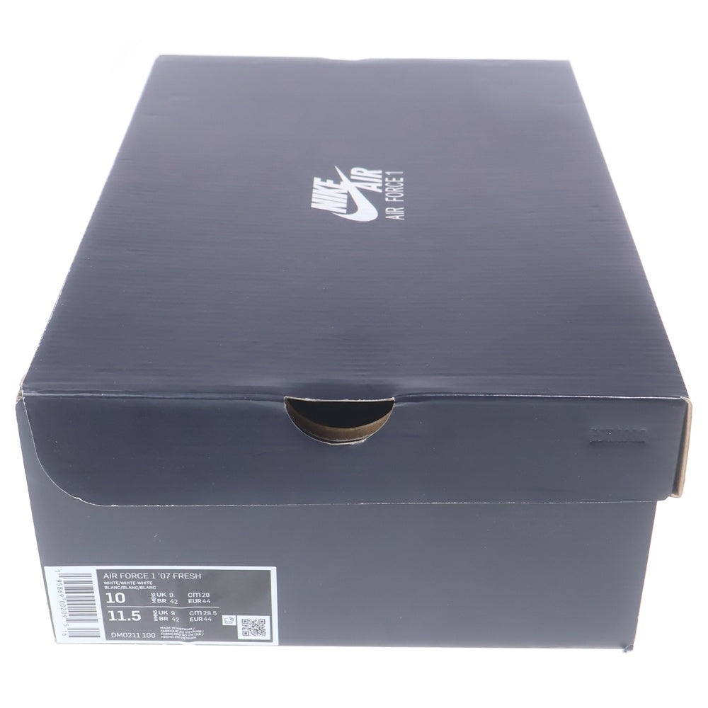 NIKE(ナイキ) AIR FORCE 1 07 FRESH DM0211-100 エアフォース 1 07 フレッシュ ローカットスニーカー US10/28.0cm ホワイト