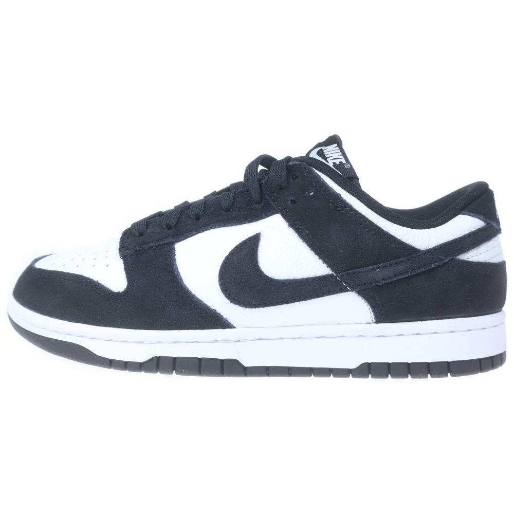 NIKE(ナイキ) DUNK LOW SUEDE FQ8249-100 ダンク ロー スウェード ローカット スニーカー パンダ US7.5/25.5cm ブラック/ホワイト