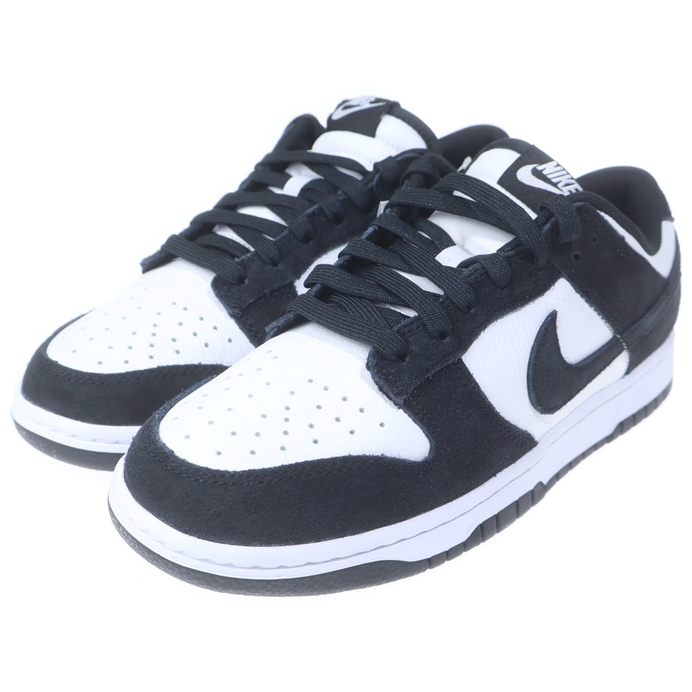 NIKE(ナイキ) DUNK LOW SUEDE FQ8249-100 ダンク ロー スウェード ローカット スニーカー パンダ US7.5/25.5cm ブラック/ホワイト