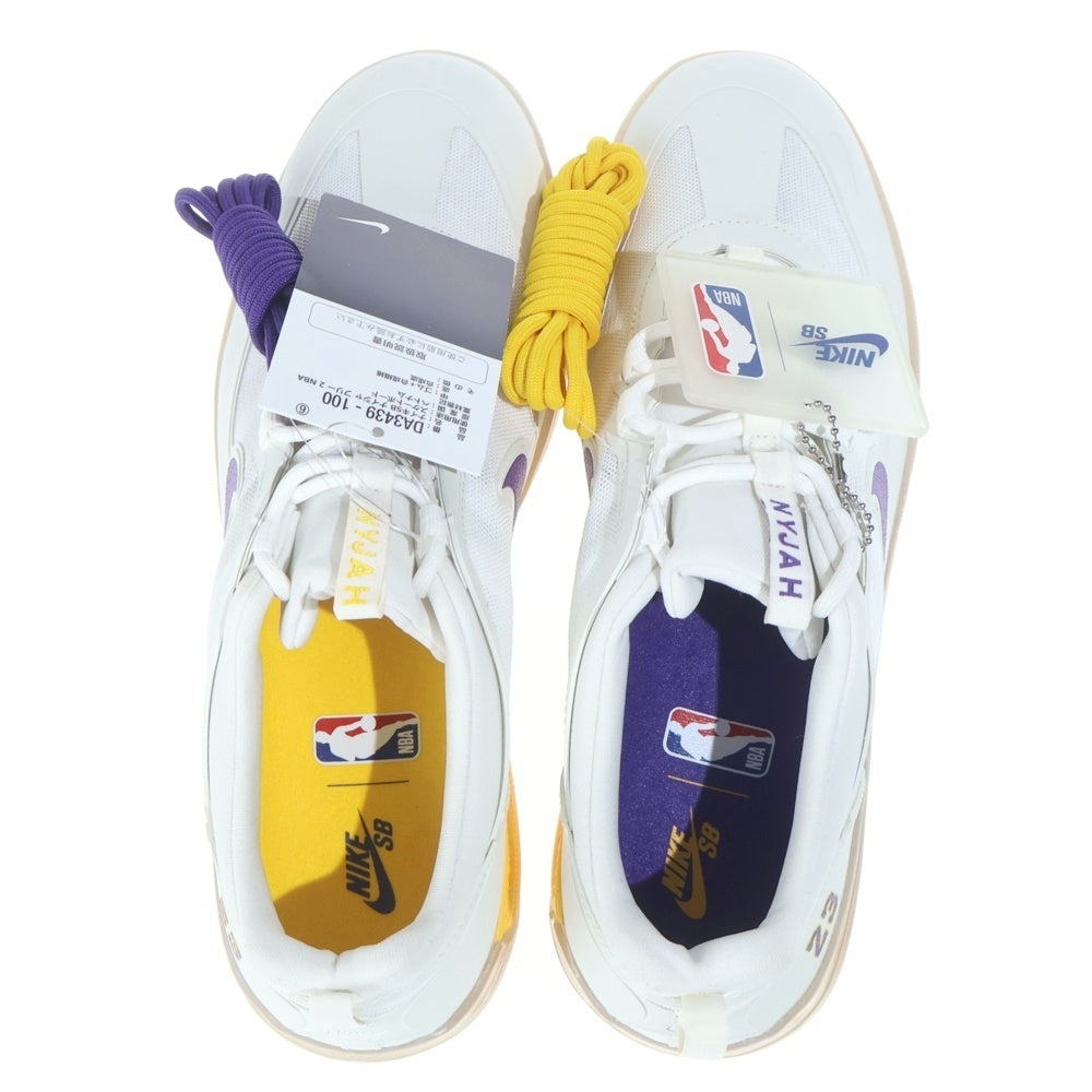 NIKE SB(ナイキエスビー) ×NBA NYJAH FREE 2 LAKERS DA3439-100 ナイジャ フリー 2 レイカーズ ローカットスニーカー US10/28.0cm ホワイト