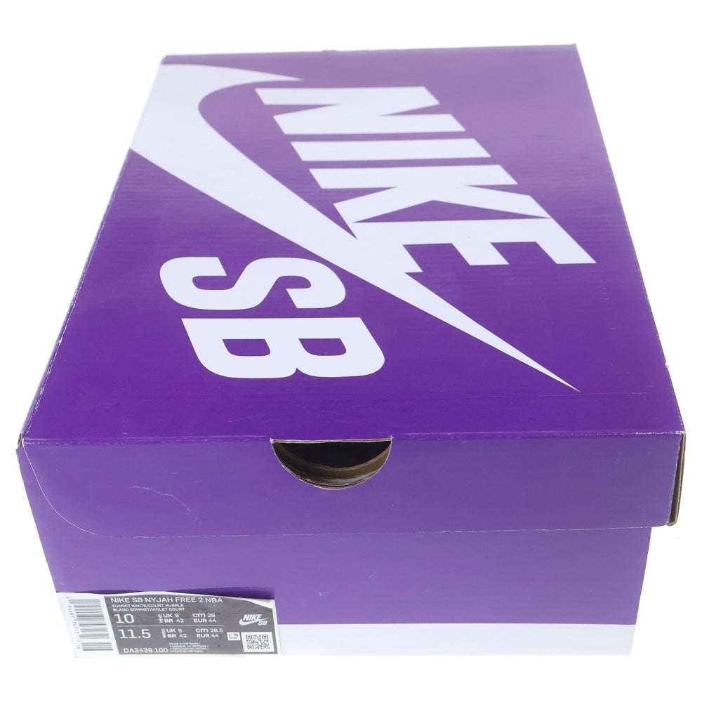 NIKE SB(ナイキエスビー) ×NBA NYJAH FREE 2 LAKERS DA3439-100 ナイジャ フリー 2 レイカーズ ローカットスニーカー US10/28.0cm ホワイト
