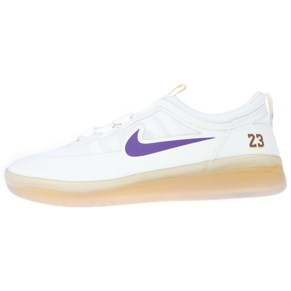 NIKE SB(ナイキエスビー) ×NBA NYJAH FREE 2 LAKERS DA3439-100 ナイジャ フリー 2 レイカーズ ローカットスニーカー US10.5/28.5cm ホワイト