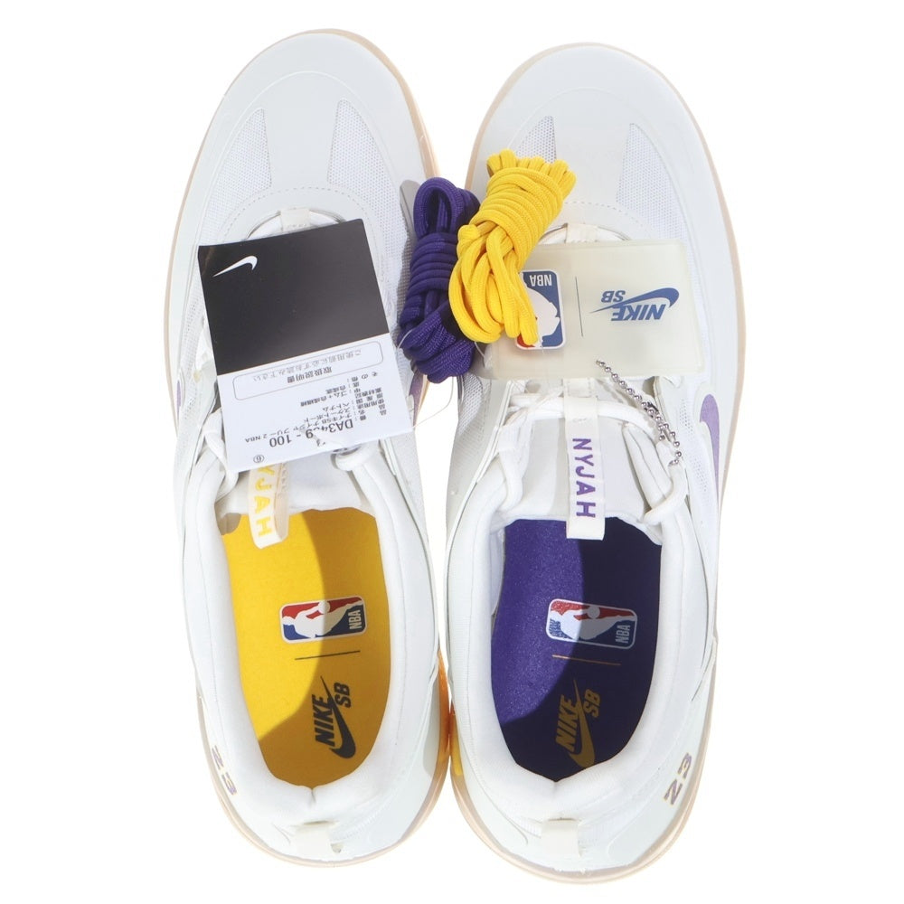 NIKE SB(ナイキエスビー) ×NBA NYJAH FREE 2 LAKERS DA3439-100 ナイジャ フリー 2 レイカーズ ローカットスニーカー US11/29.0cm ホワイト