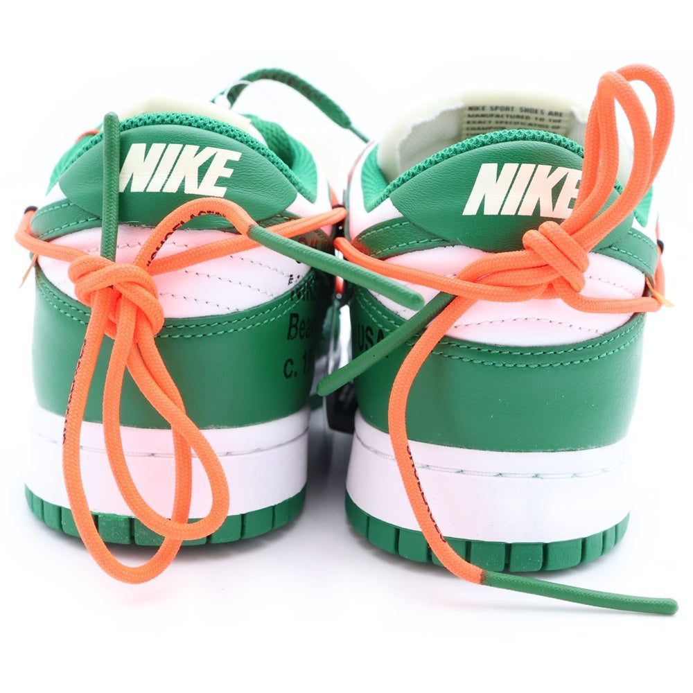 NIKE(ナイキ) ×OFF-WHITE DUNK LOW CT0856-100 オフホワイト ダンク ローカットスニーカー ホワイト/グリーン US9/27cm