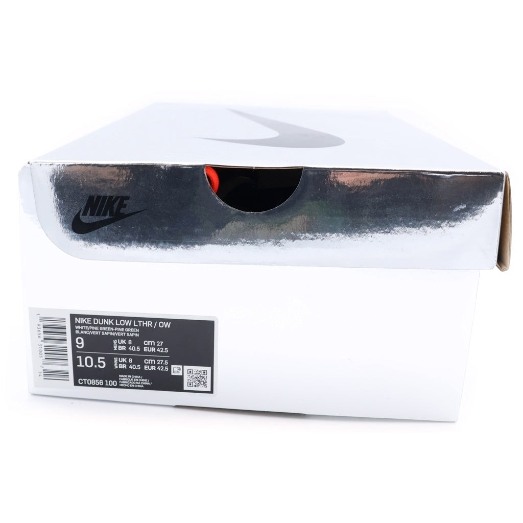 NIKE(ナイキ) ×OFF-WHITE DUNK LOW CT0856-100 オフホワイト ダンク ローカットスニーカー ホワイト/グリーン US9/27cm