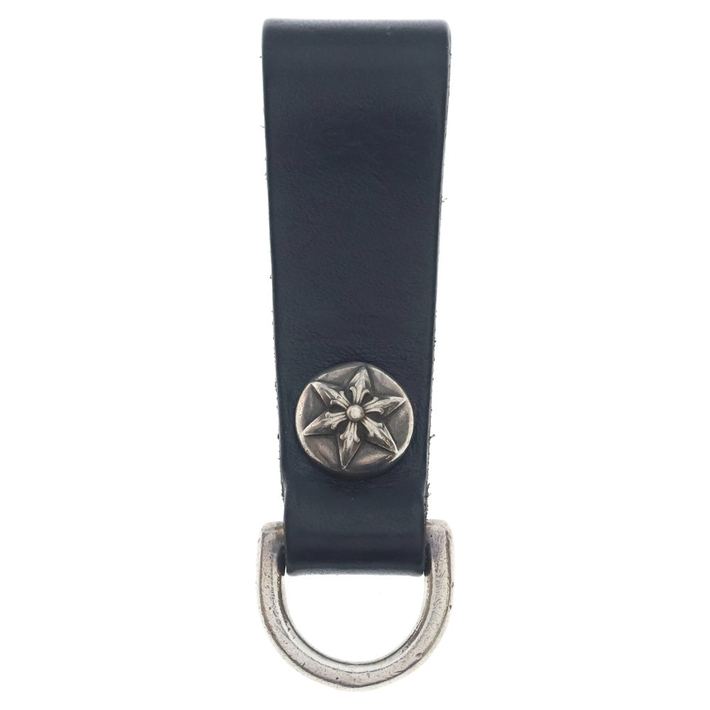 CHROME HEARTS(クロムハーツ) BELT LOOP D RING Dリング スターボールベルトループ ブラック/シルバー