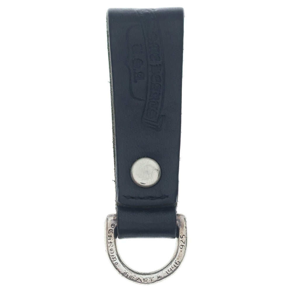 CHROME HEARTS(クロムハーツ) BELT LOOP D RING Dリング スターボールベルトループ ブラック/シルバー