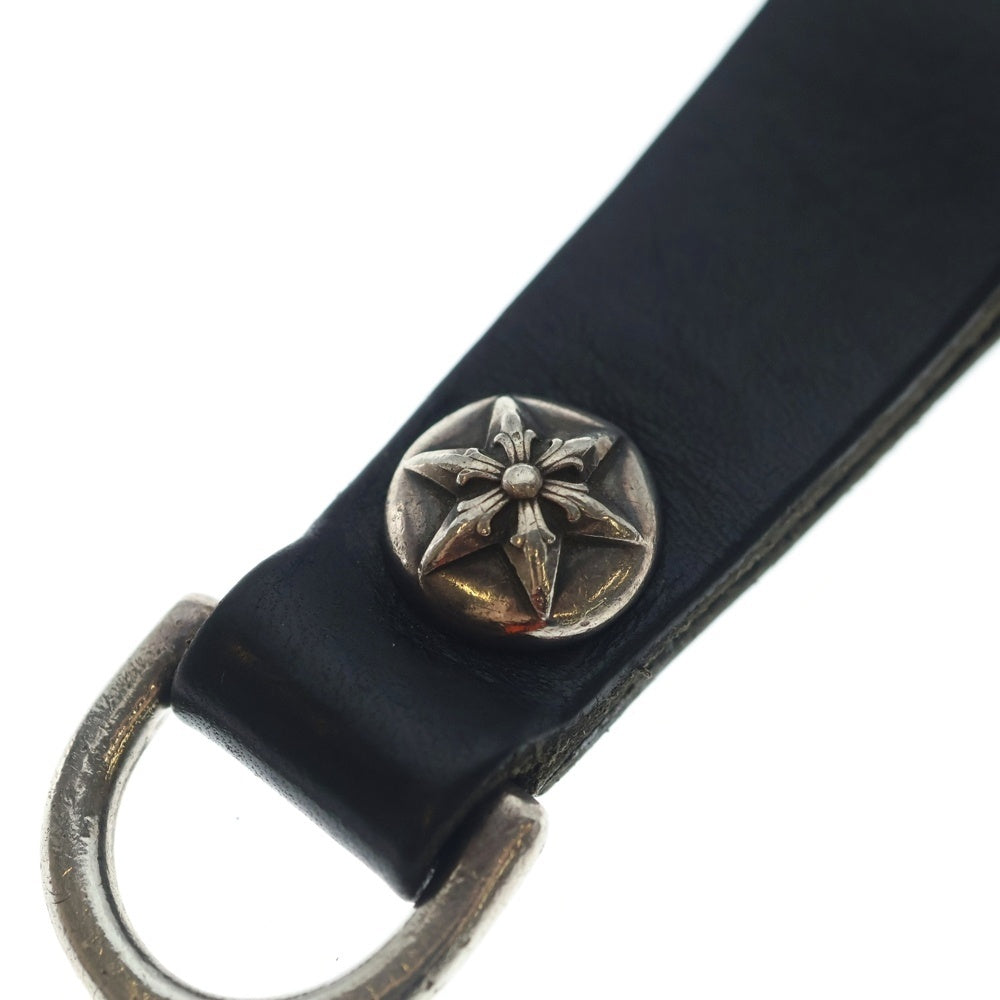 CHROME HEARTS クロムハーツ BELT LOOP D RING Dリング スターボールベルトループ ブラック/シルバー CHROME HEARTS(クロムハーツ) BELT LOOP D RING Dリング スターボール