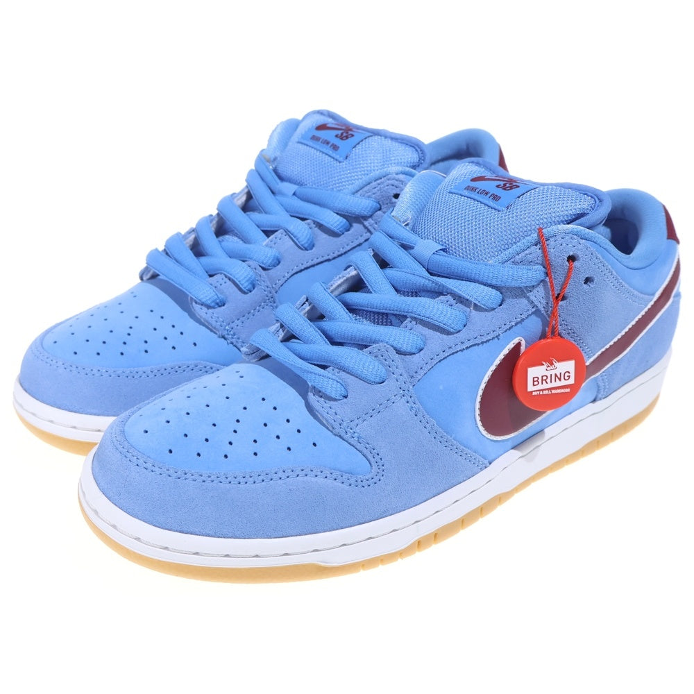 NIKE SB(ナイキエスビー) DUNK LOW PRO PHILADELPHIA PHILLIES DQ4040-400 ダンクロー プロ フィラデルフィア フィリーズ ローカットスニーカー US9.5/27.5cm ブルー