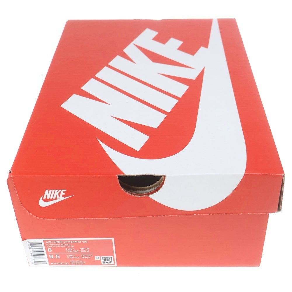 NIKE(ナイキ) 【2021年製】AIR MORE UPTEMPO 96 921948-102 エアモアアップテンポ ハイカットスニーカー US8/26.0cm ホワイト/レッド
