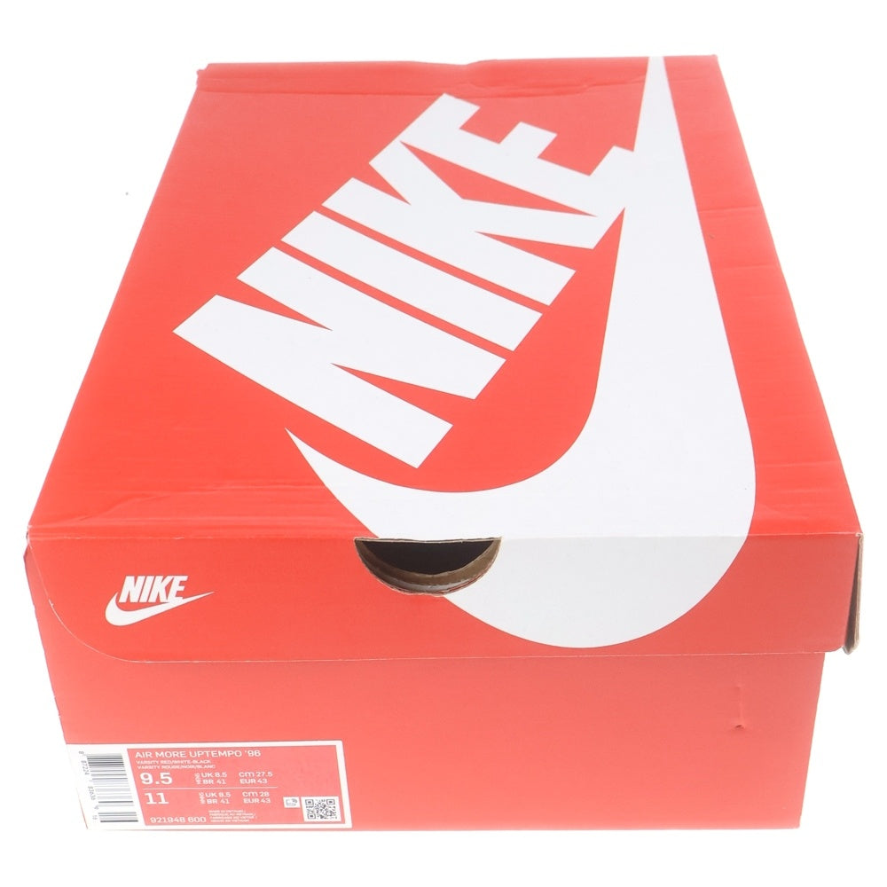 NIKE(ナイキ) 【2021年製】AIR MORE UPTEMPO 96 921948-600 エアモアアップテンポ ハイカットスニーカー US9.5/27.5cm レッド