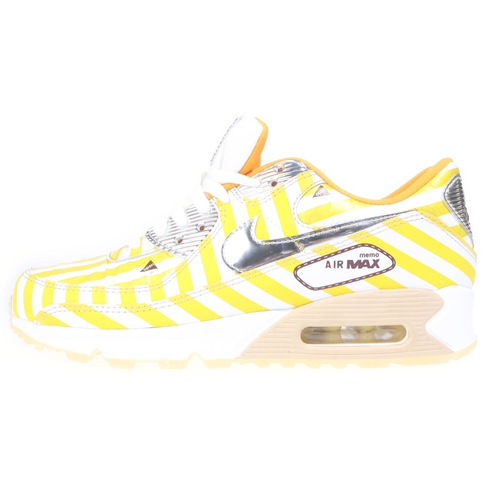 NIKE(ナイキ) AIR MAX 90 SE DD5481-735 エアマックス90 スウッシュマート ローカットスニーカー US9.5/27.5cm ホワイト/イエロー