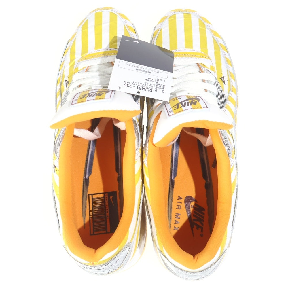 NIKE(ナイキ) AIR MAX 90 SE DD5481-735 エアマックス90 スウッシュマート ローカットスニーカー US9.5/27.5cm ホワイト/イエロー