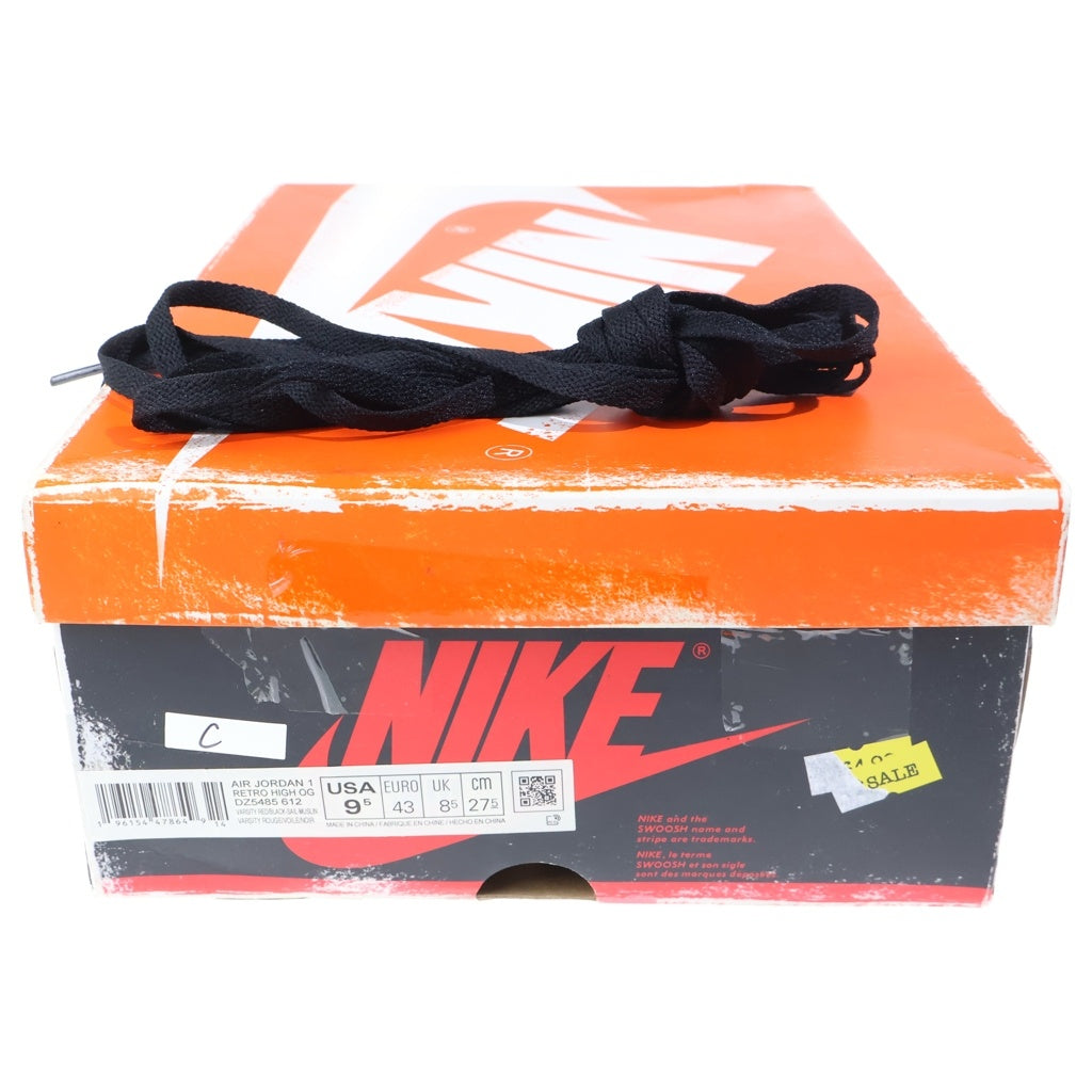 NIKE(ナイキ) AIR JORDAN 1 HIGH OG CHICAGO LOST & FOUND DZ5485-612 エアジョーダン1 シカゴ ロスト&ファウンド ハイカットスニーカー US9.5/27.5cm ホワイト/レッド