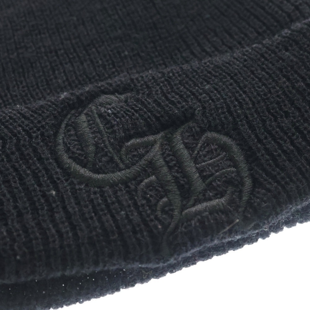 CHROME HEARTS(クロムハーツ) CH Logo Embroidery Beanie CHロゴ刺繍ビーニー ニット帽 ブラック
