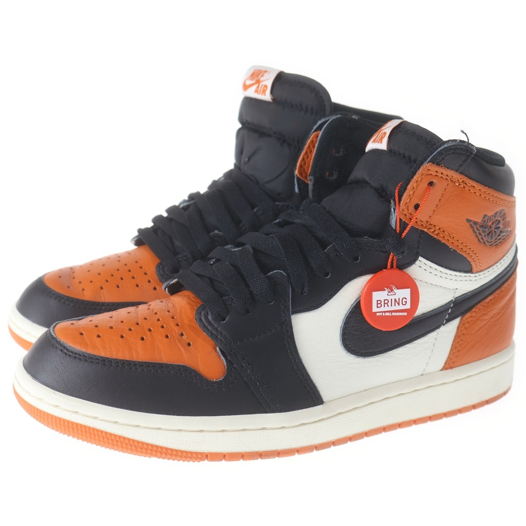 NIKE(ナイキ) AIR JORDAN 1 RETRO HIGH OG SHATTERED BACKBOARD エアジョーダン 1 レトロ シャッタード バックボード レザーハイカットスニーカー US7/25.0cm DZ5485-008 レディース