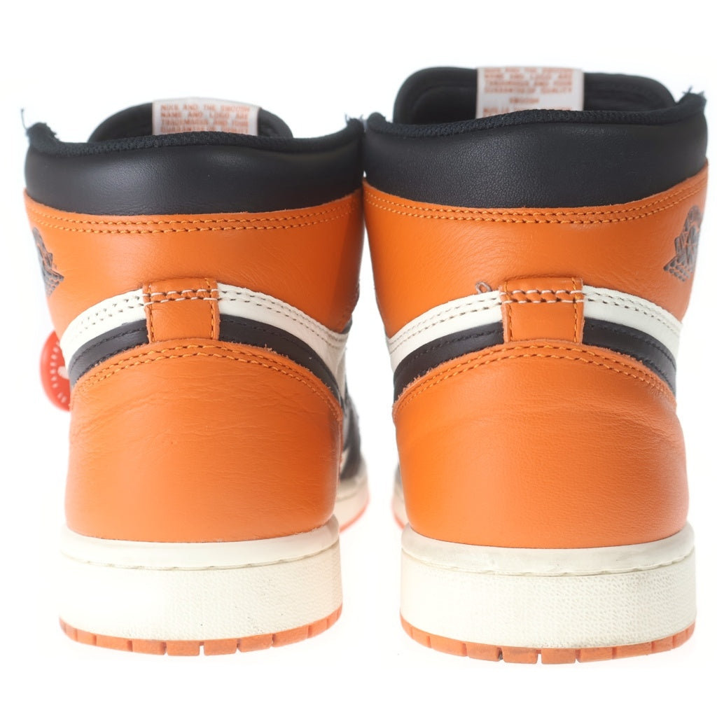 NIKE(ナイキ) AIR JORDAN 1 RETRO HIGH OG SHATTERED BACKBOARD エアジョーダン 1 レトロ シャッタード バックボード レザーハイカットスニーカー US7/25.0cm DZ5485-008 レディース