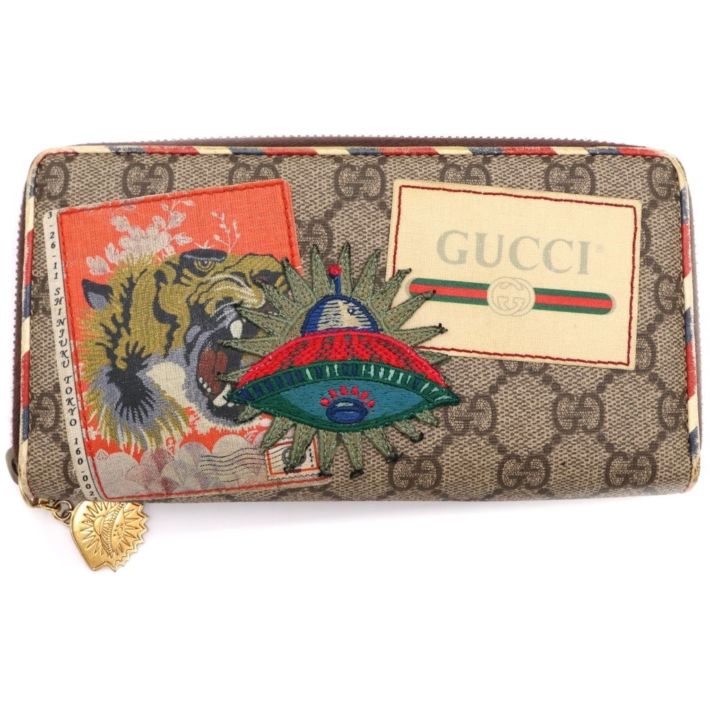 GUCCI(グッチ) GGスプリーム クーリエ ラウンド 長財布 473909