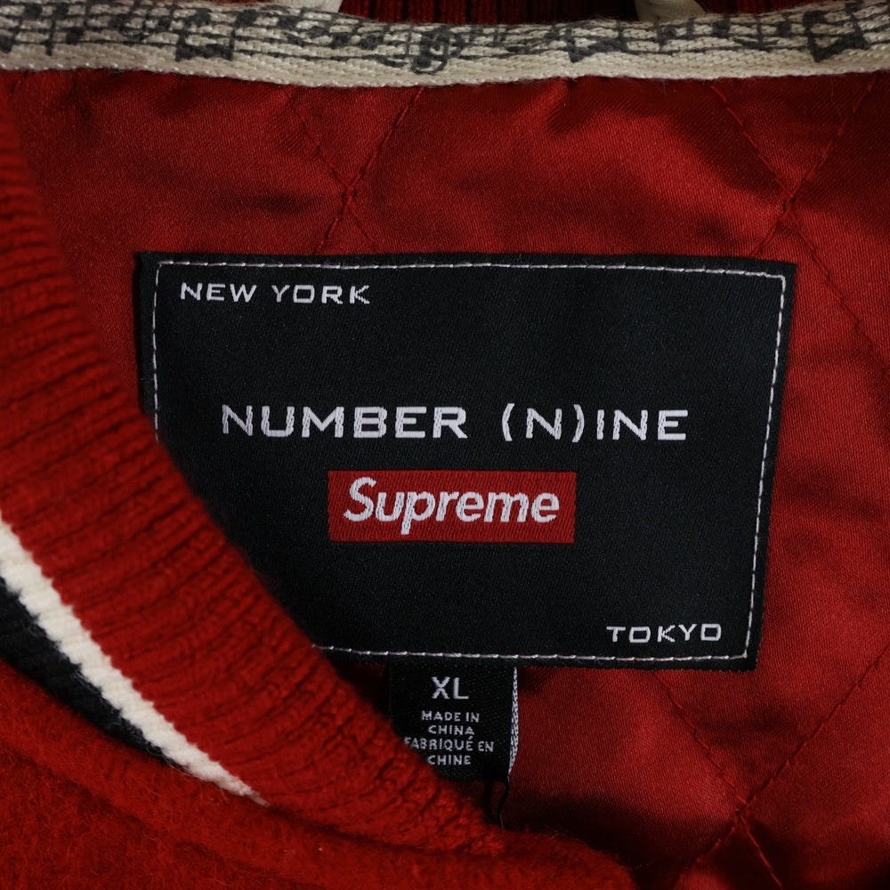 SUPREME(シュプリーム) 25AW x Number (N)ine x Mickey Mouse Varsity Jacket ナンバーナイン x ミッキーマウス バーシティジャケット レッド