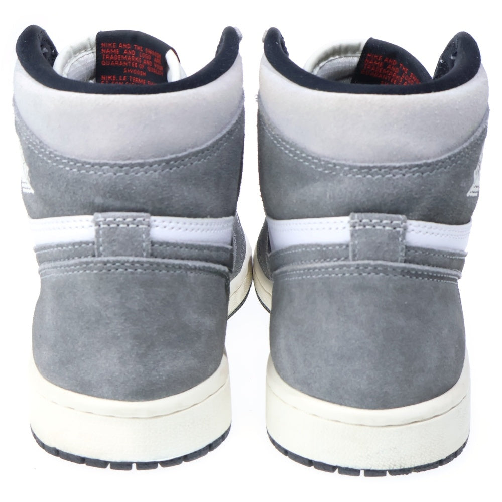 NIKE(ナイキ) AIR JORDAN 1 RETRO HIGH OG BLACK AND SMOKE GREY DZ5485-051 エアジョーダン1 ブラックアンドスモーク ハイカットスニーカー US7/25.0cm ホワイト/グレー