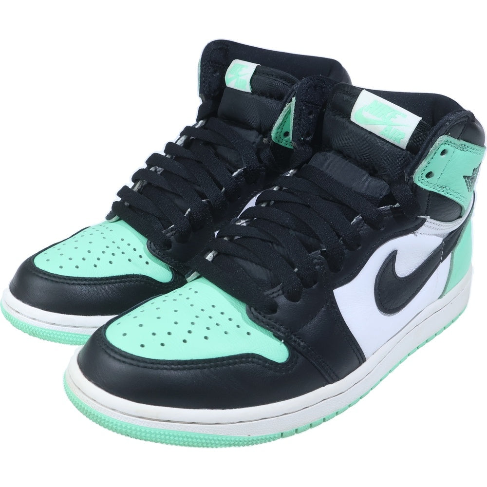 NIKE(ナイキ) AIR JORDAN 1 HIGH OG GREEN GLOW DZ5485-130 エアジョーダン ハイオージー グリーングロウ ハイカットスニーカー US7/25.0cm グリーン