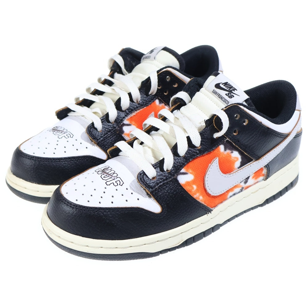 NIKE SB(ナイキエスビー) ×HUF DUNK LOW OG QS SAN FRANCISCO FD8775-001 ハフ ダンク サンフランシスコ ローカットスニーカー US7/25.0cm ブラック/ホワイト/オレンジ