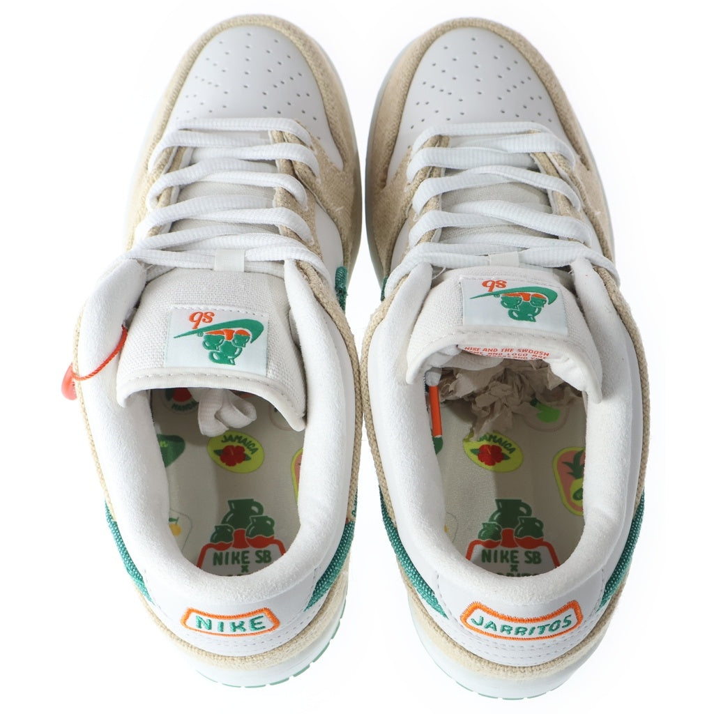 NIKE SB(ナイキエスビー) ×Jarritos DUNK LOW PHANTOM AND MALACHITE FD0860-001 ハリトス ダンク ローカットスニーカー US9/27.0cm ベージュ/グリーン