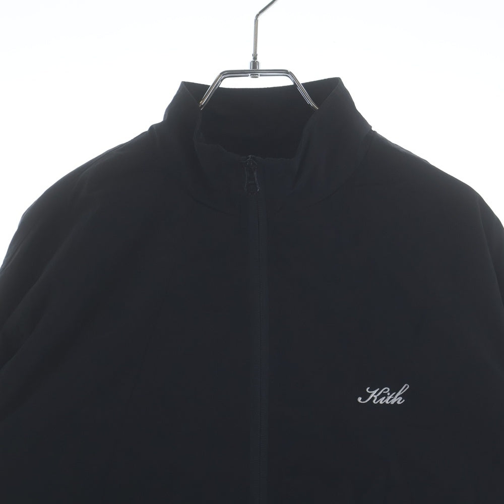 KITH(キス) Nylon Windsor Panelled Track Jacket KHM031763-001 ナイロン ジップアップトラックジャケット ブラック