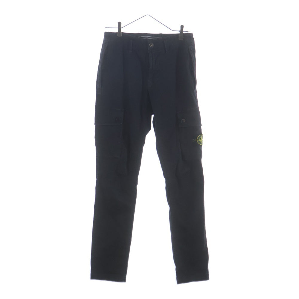 STONE ISLAND(ストーンアイランド) OLD EFFECT 7715303L1 オールドエフェクト サイドポケット カーゴパンツ ブラック