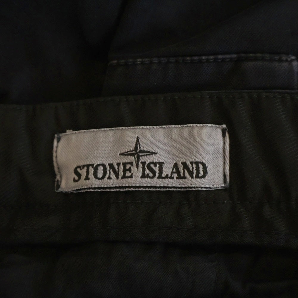 STONE ISLAND(ストーンアイランド) OLD EFFECT 7715303L1 オールドエフェクト サイドポケット カーゴパンツ ブラック