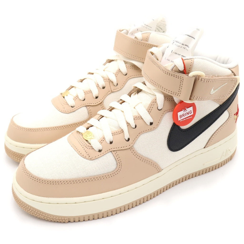 NIKE(ナイキ) AIR FORCE1 MID 07LX DX2938-200 エアフォース1 ミッドカットスニーカー US9/27.0cm ベージュ