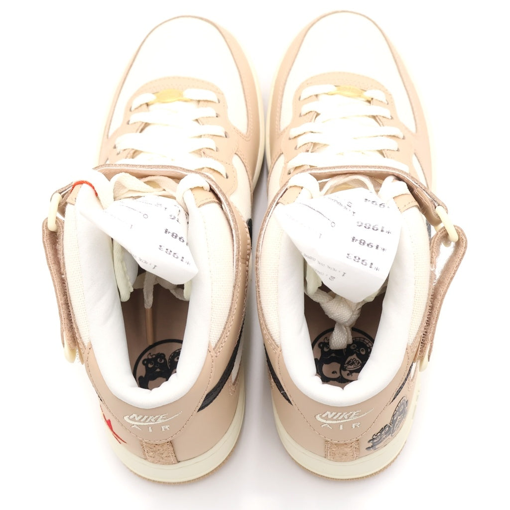 NIKE(ナイキ) AIR FORCE1 MID 07LX DX2938-200 エアフォース1 ミッドカットスニーカー US9/27.0cm ベージュ