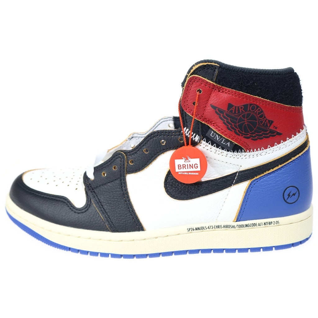 NIKE(ナイキ) ×FRAGMENT DESIGN×UNION AIR JORDAN 1 RETRO HIGH OG SP IO7847-002 フラグメント ユニオン エアジョーダン1 レトロ ハイカットスニーカー US8.5/26.5cm