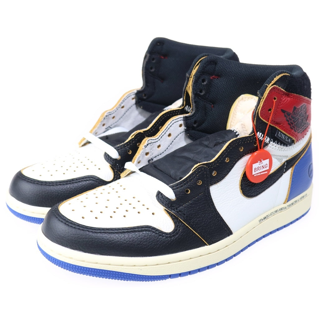 NIKE(ナイキ) ×FRAGMENT DESIGN×UNION AIR JORDAN 1 RETRO HIGH OG SP IO7847-002 フラグメント ユニオン エアジョーダン1 レトロ ハイカットスニーカー US8.5/26.5cm