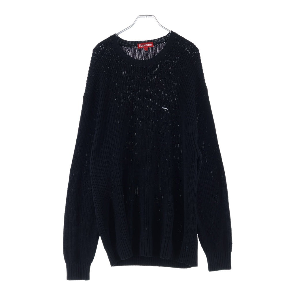 SUPREME(シュプリーム) 21AW Small Box Logo Ribbed Sweater スモールボックスロゴ ニット セーター ブラック