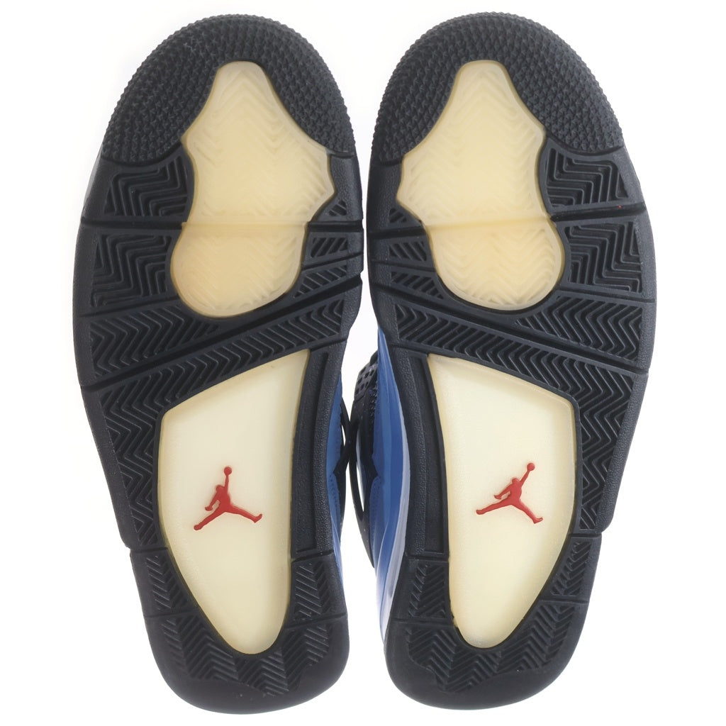 NIKE(ナイキ) ×TRAVIS SCOTT AIR JORDAN4 RETRO CACTUSJACK UNIVERSITYBLUE 308497-406 トラヴィススコット エアジョーダン4 レトロ ハイカットスニーカー US9.5/27.5cm