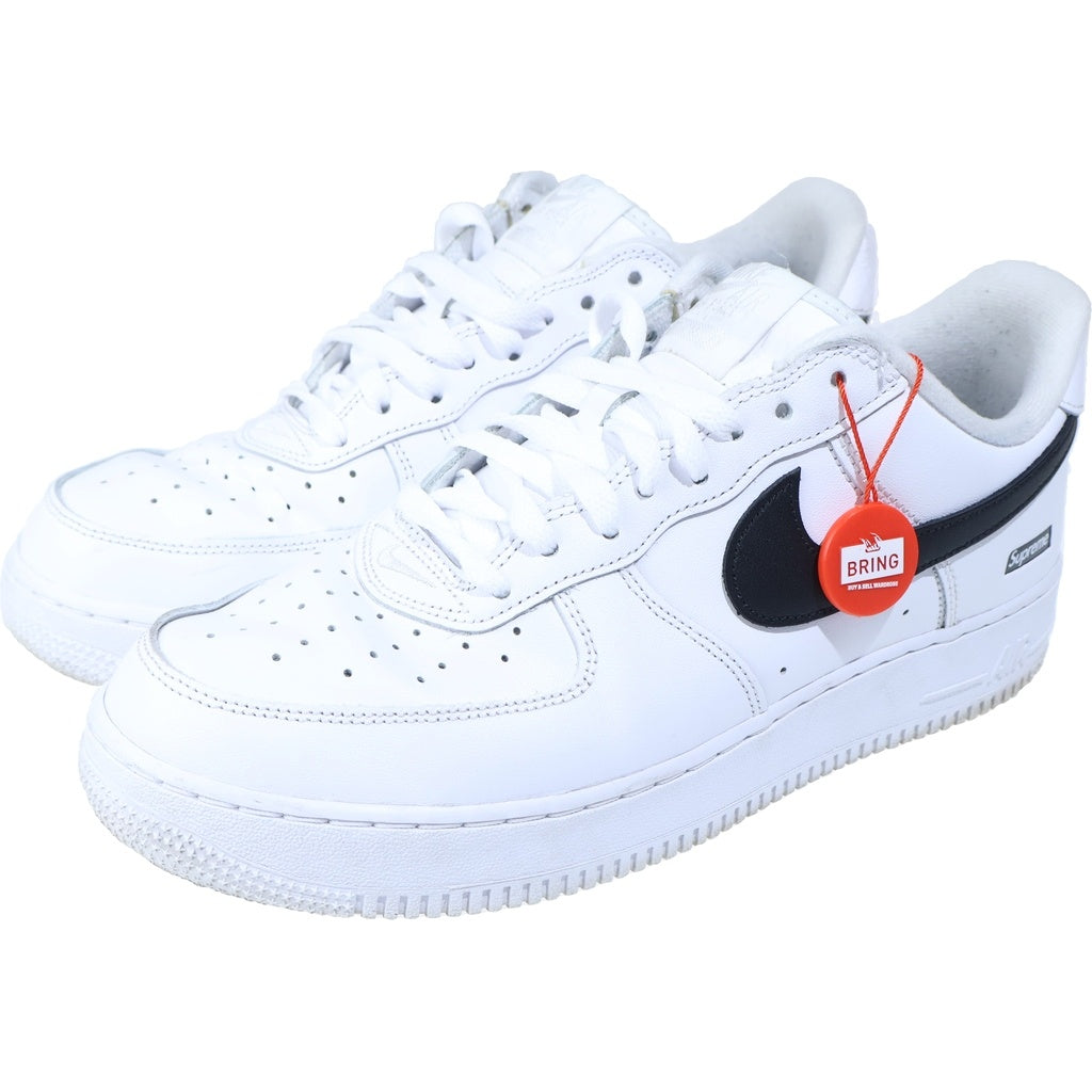 NIKE(ナイキ) ×SUPREME AIR FORCE 1 LOW CU9225-102 エアフォース1 ローカットスニーカー US10/28.0cm ホワイト/ブラック