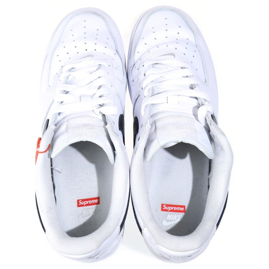 NIKE(ナイキ) ×SUPREME AIR FORCE 1 LOW CU9225-102 エアフォース1 ローカットスニーカー US10/28.0cm ホワイト/ブラック