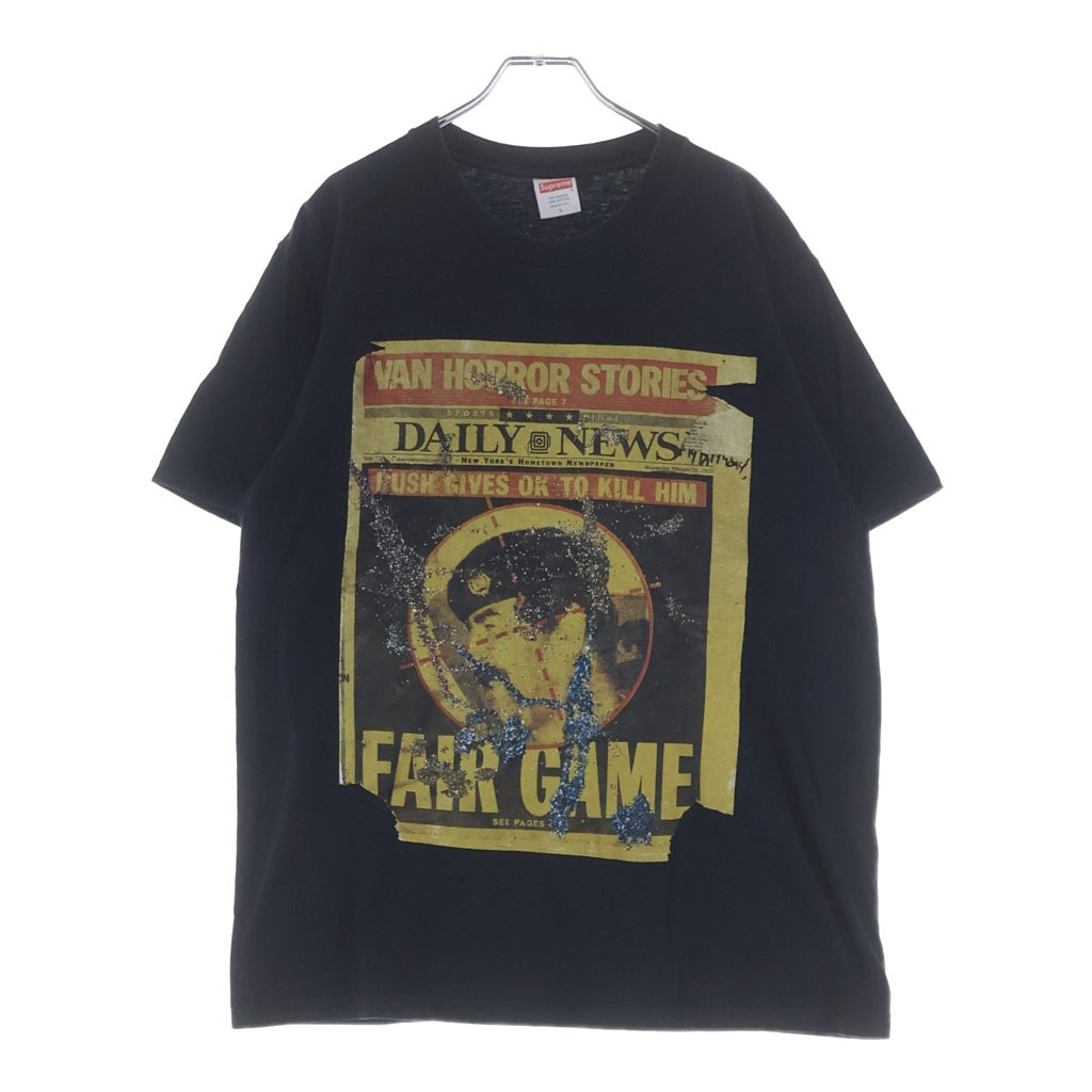 SUPREME(シュプリーム) 16AW Dash Snow Van Horror Stories Tee ダッシュスノウ フセイン コラージュプリント 半袖Tシャツ ブラック